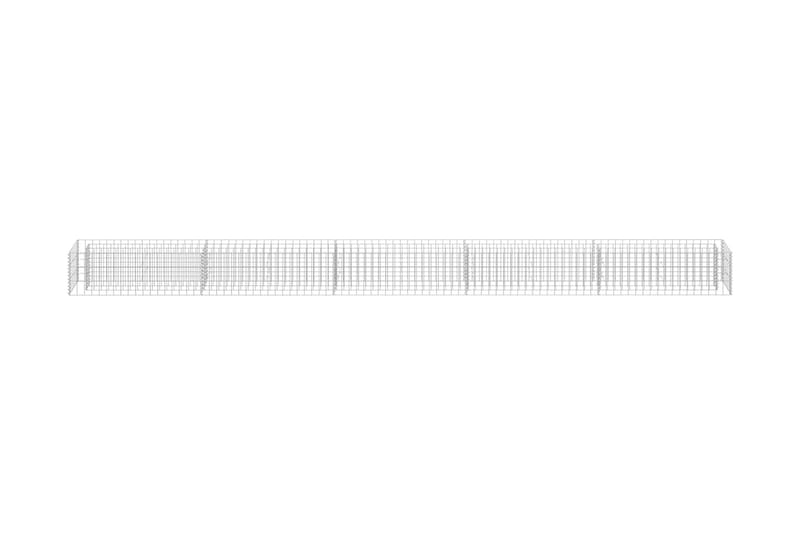 Gabion høybed galvanisert stål 450x30x30 cm - Hus & oppussing - Innsynsbeskyttelse & innhegning - Mur