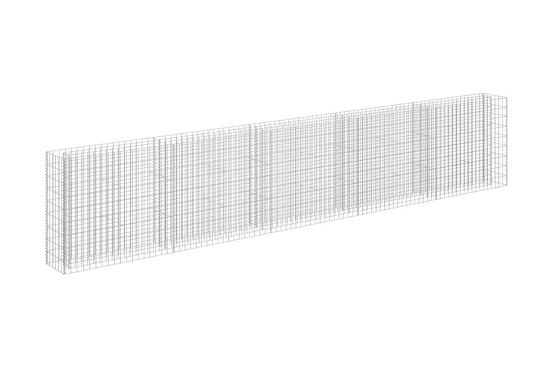 Gabion høybed galvanisert stål 450x30x90 cm - Hus & oppussing - Innsynsbeskyttelse & innhegning - Mur
