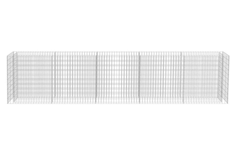 Gabion høybed galvanisert stål 450x50x100 cm - Hus & oppussing - Innsynsbeskyttelse & innhegning - Mur