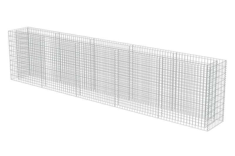 Gabion høybed galvanisert stål 450x50x100 cm - Hus & oppussing - Innsynsbeskyttelse & innhegning - Mur