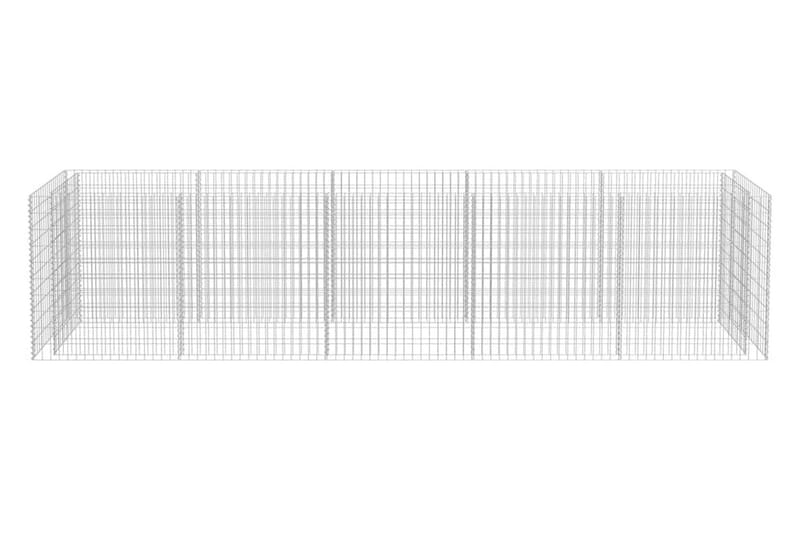 Gabion høybed galvanisert stål 450x90x100 cm - Hus & oppussing - Innsynsbeskyttelse & innhegning - Mur