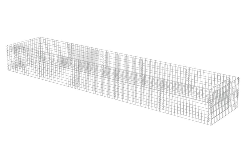 Gabion høybed galvanisert stål 450x90x50 cm - Hus & oppussing - Innsynsbeskyttelse & innhegning - Mur