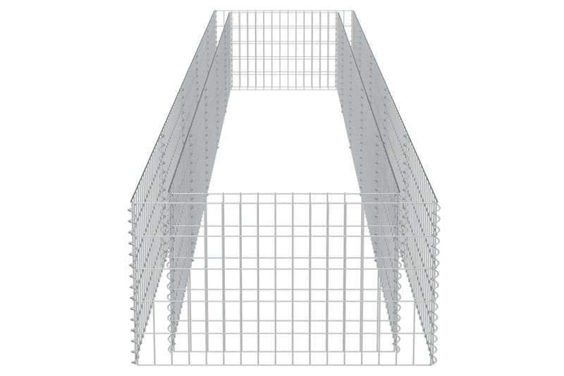 Gabion høybed galvanisert stål 450x90x50 cm - Hus & oppussing - Innsynsbeskyttelse & innhegning - Mur