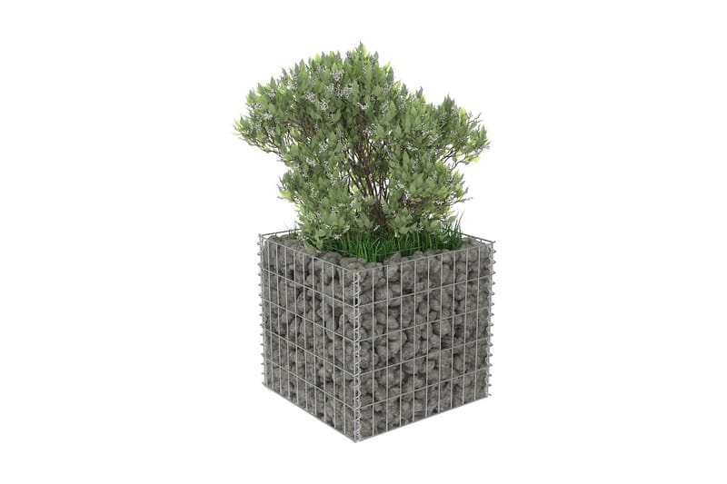 Gabion høybed galvanisert stål 50x50x50 cm - Hus & oppussing - Innsynsbeskyttelse & innhegning - Mur