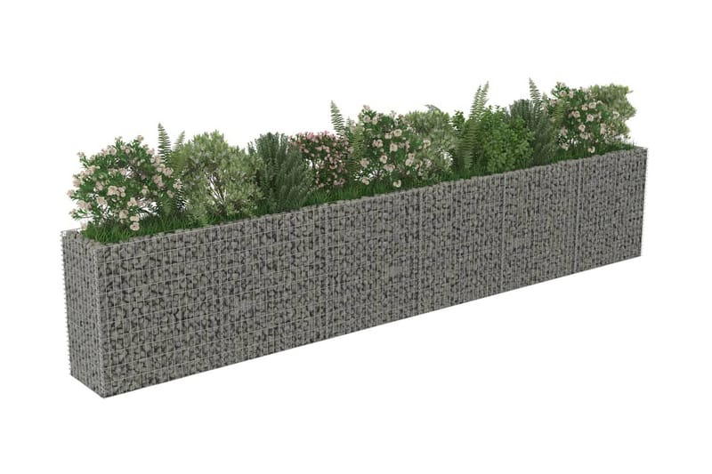 Gabion høybed galvanisert stål 540x50x100 cm - Hus & oppussing - Innsynsbeskyttelse & innhegning - Mur