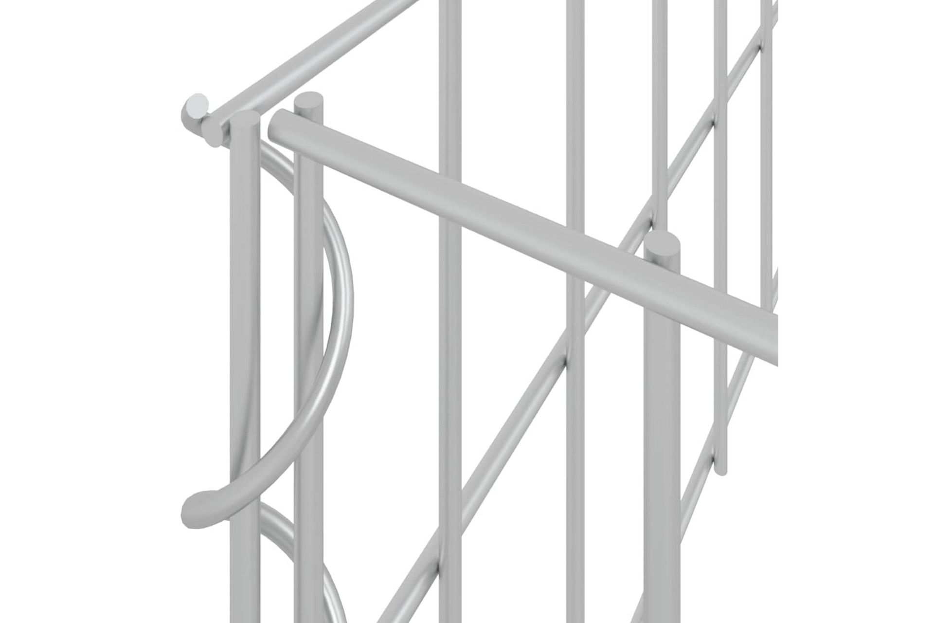Gabion høybed galvanisert stål 800x100x20 cm - Silver - Hus & oppussing - Innsynsbeskyttelse & innhegning - Mur