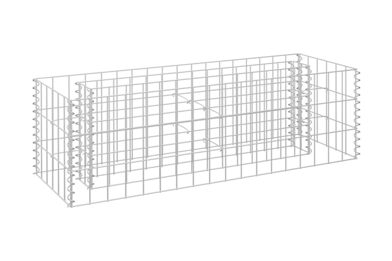 Gabion høybed galvanisert stål 90x30x30 cm - Hus & oppussing - Innsynsbeskyttelse & innhegning - Mur