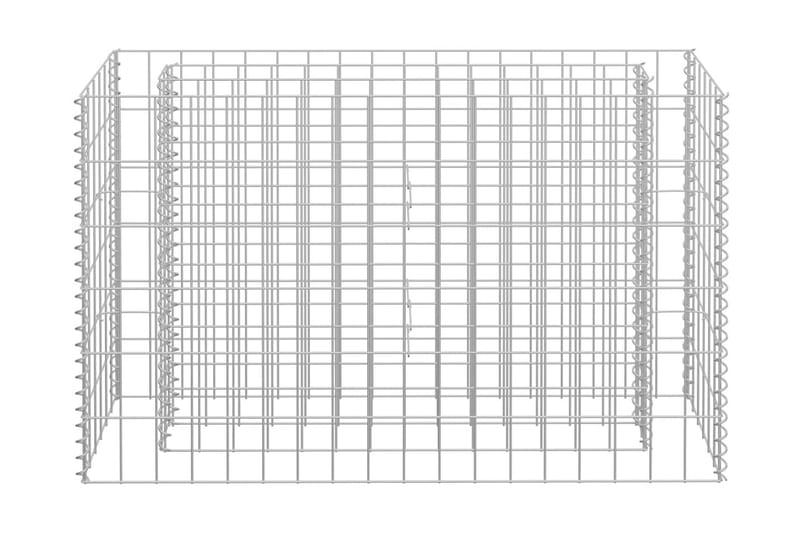 Gabion høybed galvanisert stål 90x30x60 cm - Silver - Hus & oppussing - Innsynsbeskyttelse & innhegning - Mur