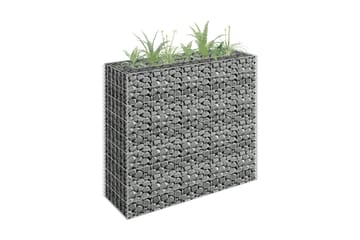 Gabion høybed galvanisert stål 90x30x90 cm - Hus & oppussing - Innsynsbeskyttelse & innhegning - Mur