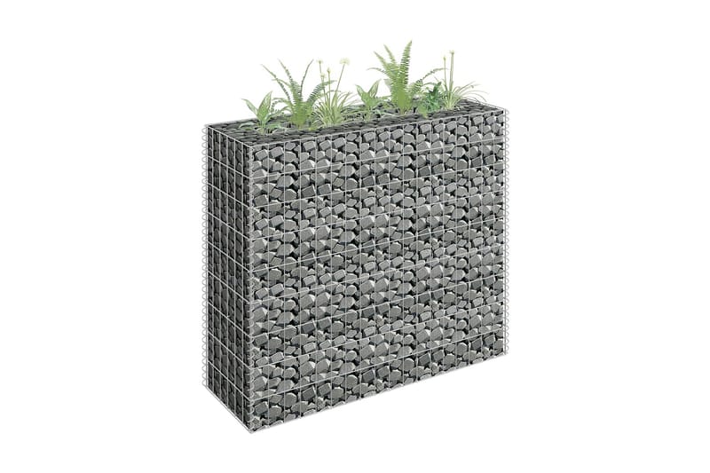 Gabion høybed galvanisert stål 90x30x90 cm - Gabion