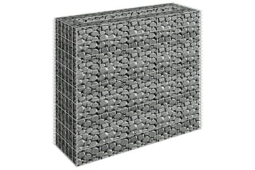 Gabion høybed galvanisert stål 90x30x90 cm - Hus & oppussing - Innsynsbeskyttelse & innhegning - Mur