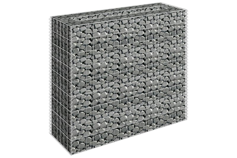 Gabion høybed galvanisert stål 90x30x90 cm - Hus & oppussing - Innsynsbeskyttelse & innhegning - Mur