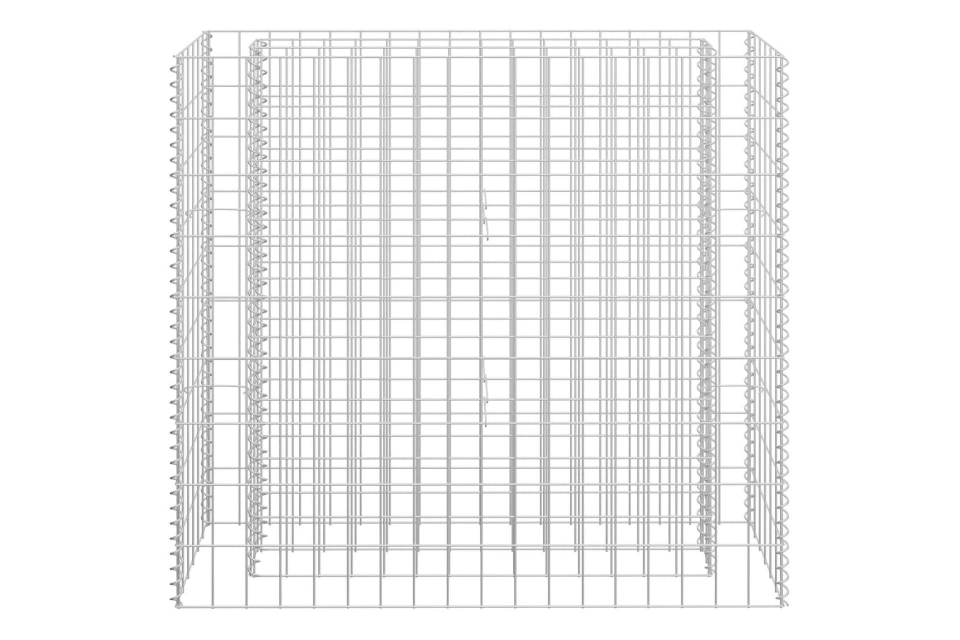 Gabion høybed galvanisert stål 90x30x90 cm - Hus & oppussing - Innsynsbeskyttelse & innhegning - Mur