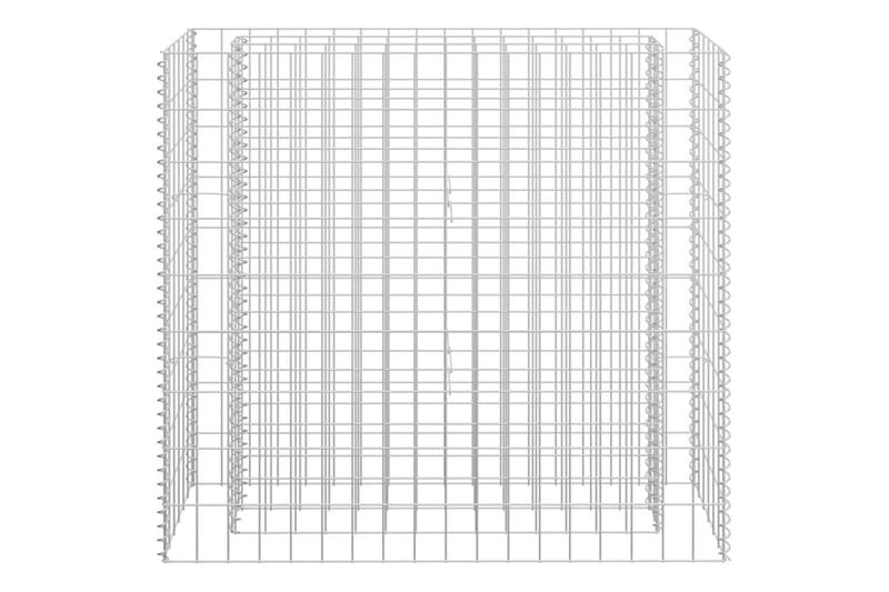 Gabion høybed galvanisert stål 90x30x90 cm - Hus & oppussing - Innsynsbeskyttelse & innhegning - Mur