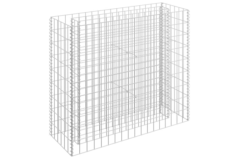 Gabion høybed galvanisert stål 90x30x90 cm - Hus & oppussing - Innsynsbeskyttelse & innhegning - Mur