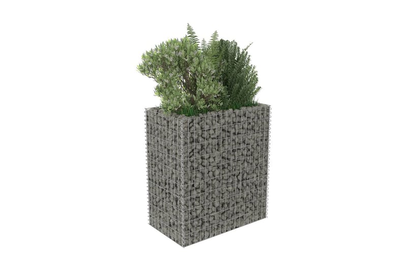Gabion høybed galvanisert stål 90x50x100 cm - Hus & oppussing - Innsynsbeskyttelse & innhegning - Mur