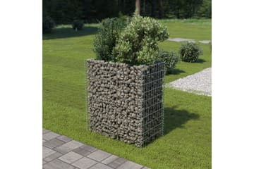 Gabion høybed galvanisert stål 90x50x100 cm - Hus & oppussing - Innsynsbeskyttelse & innhegning - Mur