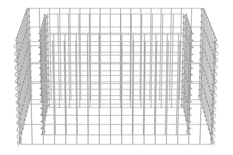 Gabion høybed galvanisert stål 90x50x50 cm - Hus & oppussing - Innsynsbeskyttelse & innhegning - Mur