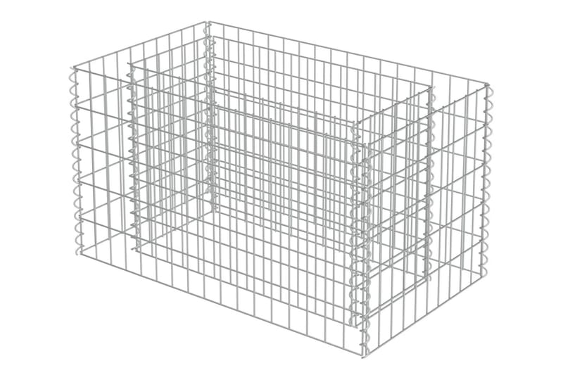 Gabion høybed galvanisert stål 90x50x50 cm - Hus & oppussing - Innsynsbeskyttelse & innhegning - Mur