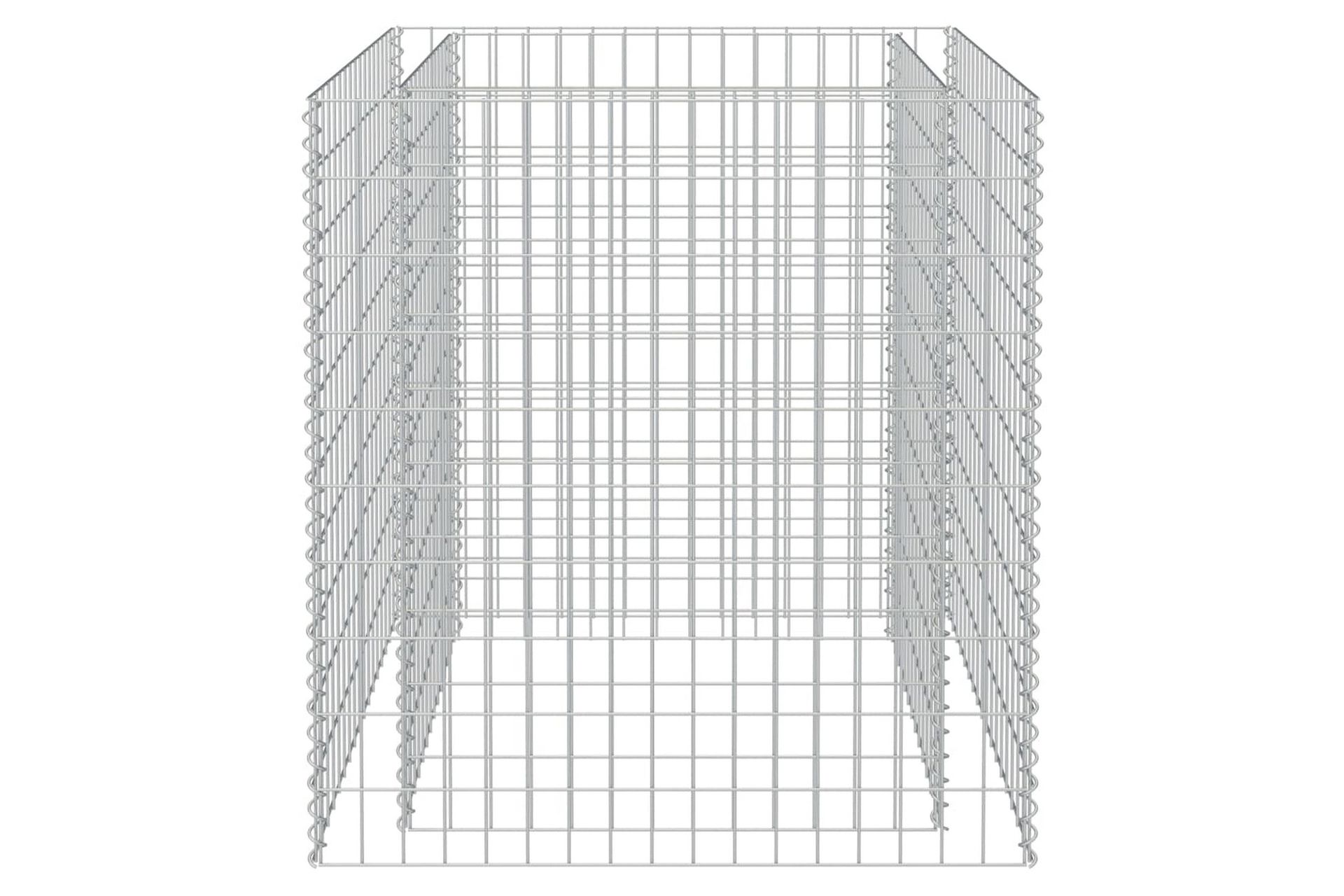 Gabion høybed galvanisert stål 90x90x100 cm - Hus & oppussing - Innsynsbeskyttelse & innhegning - Mur