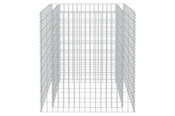Gabion høybed galvanisert stål 90x90x100 cm - Hus & oppussing - Innsynsbeskyttelse & innhegning - Mur