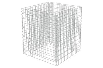 Gabion høybed galvanisert stål 90x90x100 cm - Hus & oppussing - Innsynsbeskyttelse & innhegning - Mur