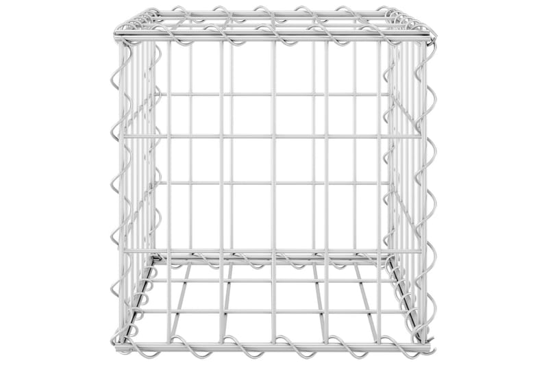 Gabion høybed kubeformet ståltråd 30x30x30 cm - Hus & oppussing - Innsynsbeskyttelse & innhegning - Mur