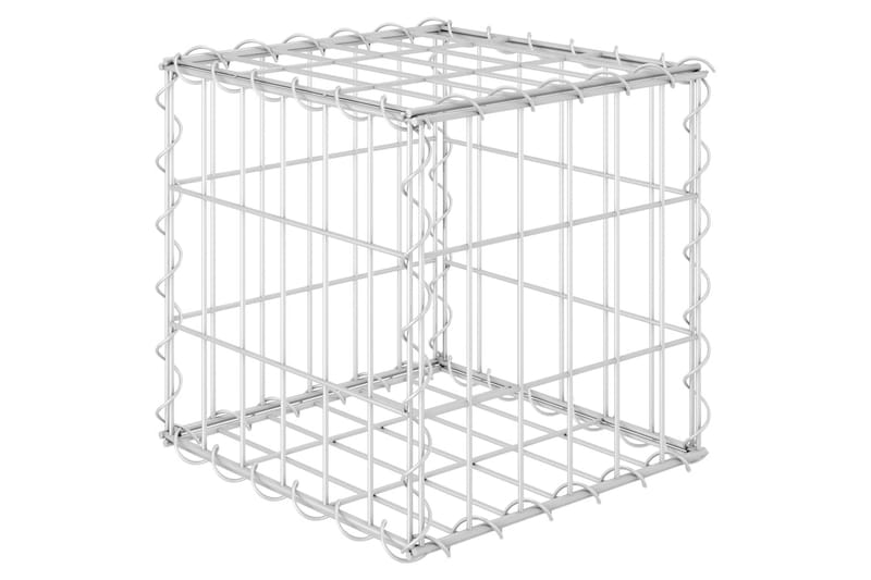 Gabion høybed kubeformet ståltråd 30x30x30 cm - Hus & oppussing - Innsynsbeskyttelse & innhegning - Mur
