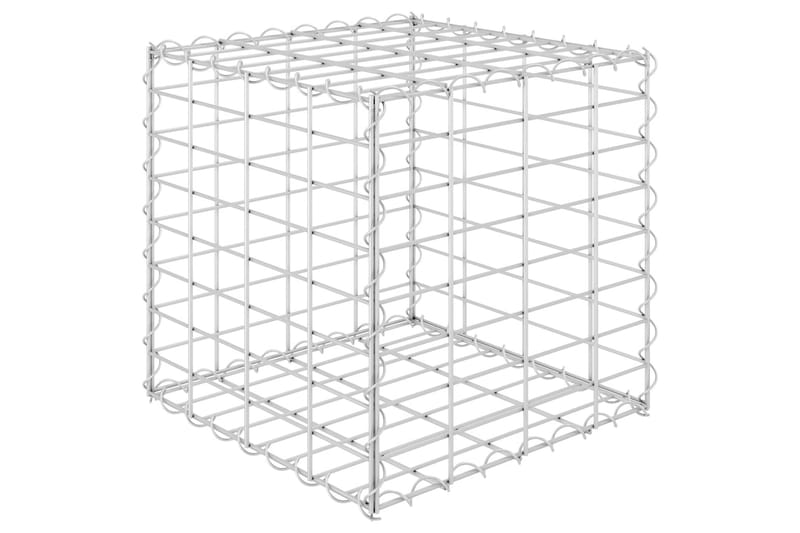 Gabion høybed kubeformet ståltråd 40x40x40 cm - Hus & oppussing - Innsynsbeskyttelse & innhegning - Mur