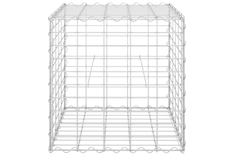 Gabion høybed kubeformet ståltråd 50x50x50 cm - Hus & oppussing - Innsynsbeskyttelse & innhegning - Mur