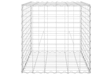 Gabion høybed kubeformet ståltråd 60x60x60 cm - Hus & oppussing - Innsynsbeskyttelse & innhegning - Mur