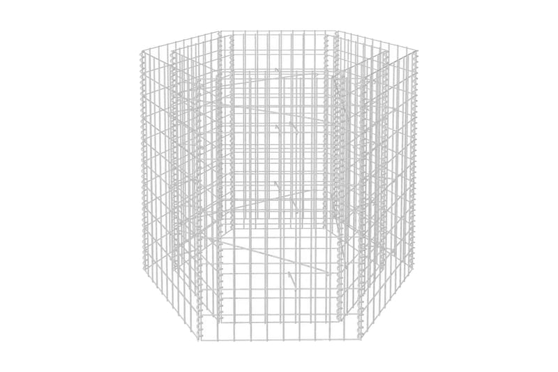 Gabion høybed sekskantet 100x90x100 cm - Hus & oppussing - Innsynsbeskyttelse & innhegning - Mur