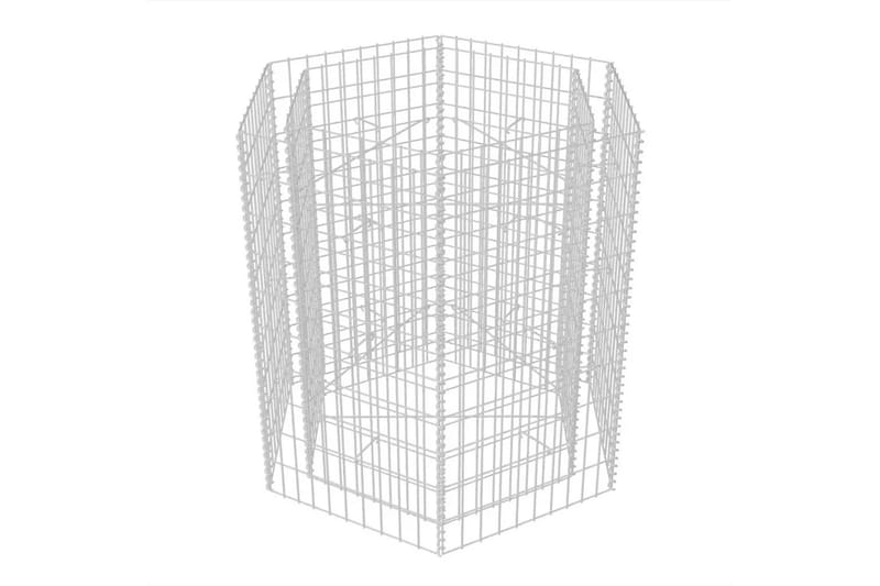 Gabion høybed sekskantet 100x90x100 cm - Hus & oppussing - Innsynsbeskyttelse & innhegning - Mur