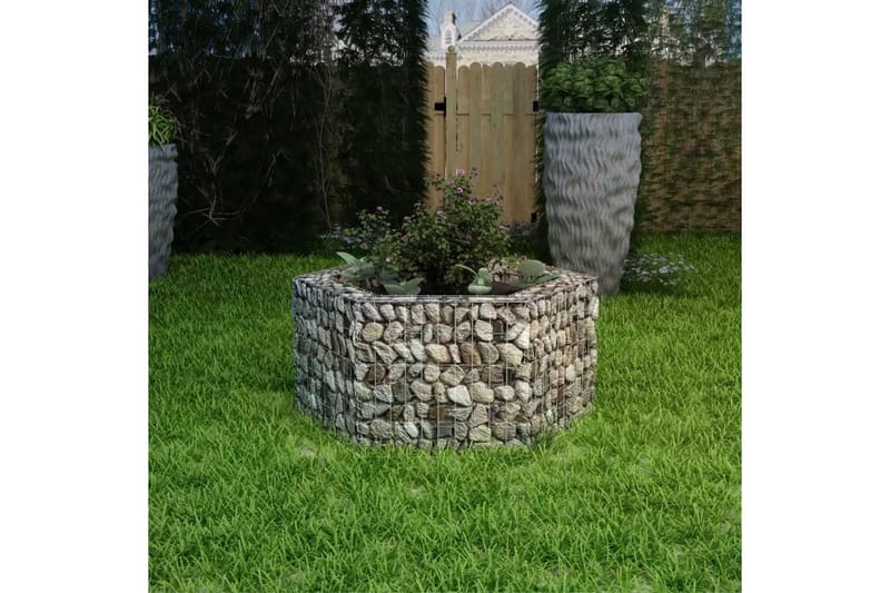 Gabion høybed sekskantet 100x90x50 cm - Hus & oppussing - Innsynsbeskyttelse & innhegning - Mur