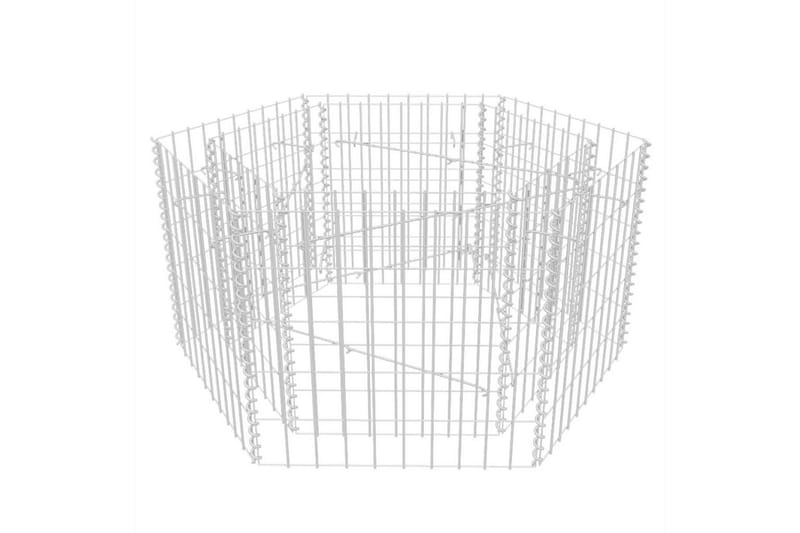 Gabion høybed sekskantet 100x90x50 cm - Hus & oppussing - Innsynsbeskyttelse & innhegning - Mur