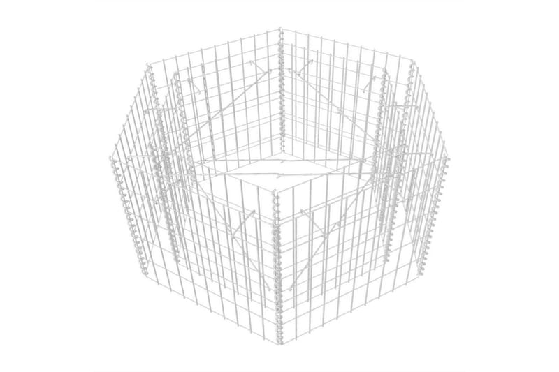 Gabion høybed sekskantet 100x90x50 cm - Hus & oppussing - Innsynsbeskyttelse & innhegning - Mur