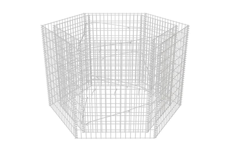 Gabion høybed sekskantet 160x140x100 cm - Hus & oppussing - Innsynsbeskyttelse & innhegning - Mur