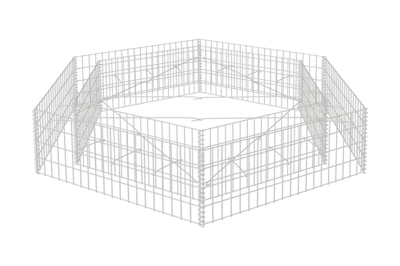 Gabion høybed sekskantet 200x173x40 cm - Hus & oppussing - Innsynsbeskyttelse & innhegning - Mur