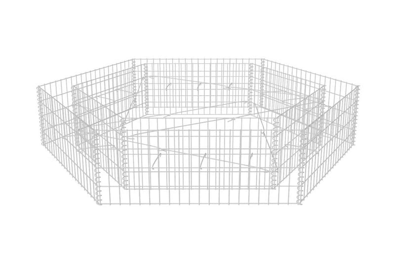 Gabion høybed sekskantet 200x173x40 cm - Hus & oppussing - Innsynsbeskyttelse & innhegning - Mur