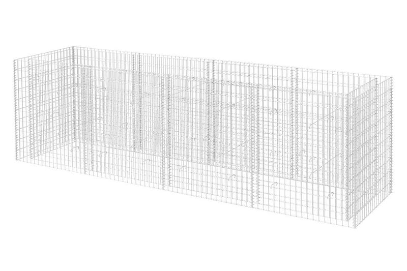 Gabion høybed stål 360x90x100 cm - Hus & oppussing - Innsynsbeskyttelse & innhegning - Mur