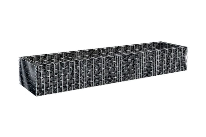 Gabion høybed stål 360x90x50 cm - Hus & oppussing - Innsynsbeskyttelse & innhegning - Mur