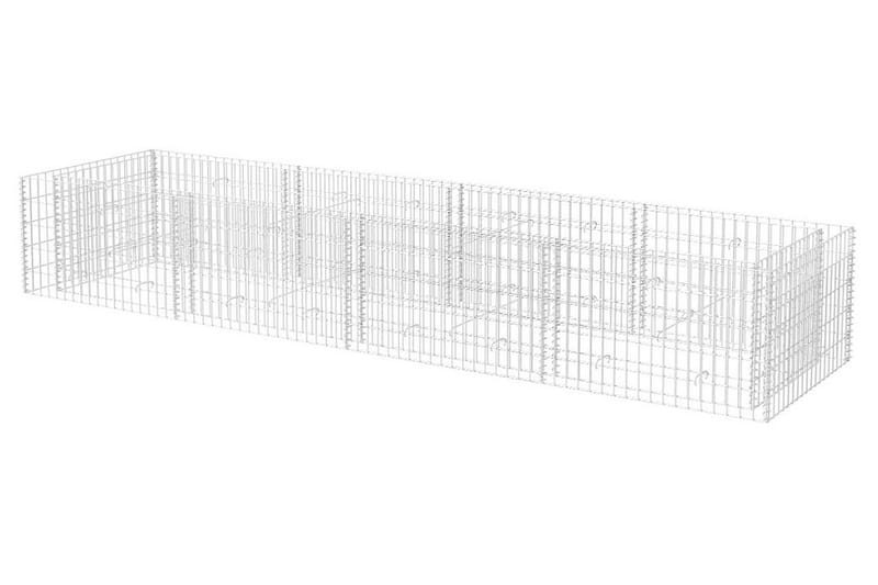 Gabion høybed stål 360x90x50 cm - Hus & oppussing - Innsynsbeskyttelse & innhegning - Mur