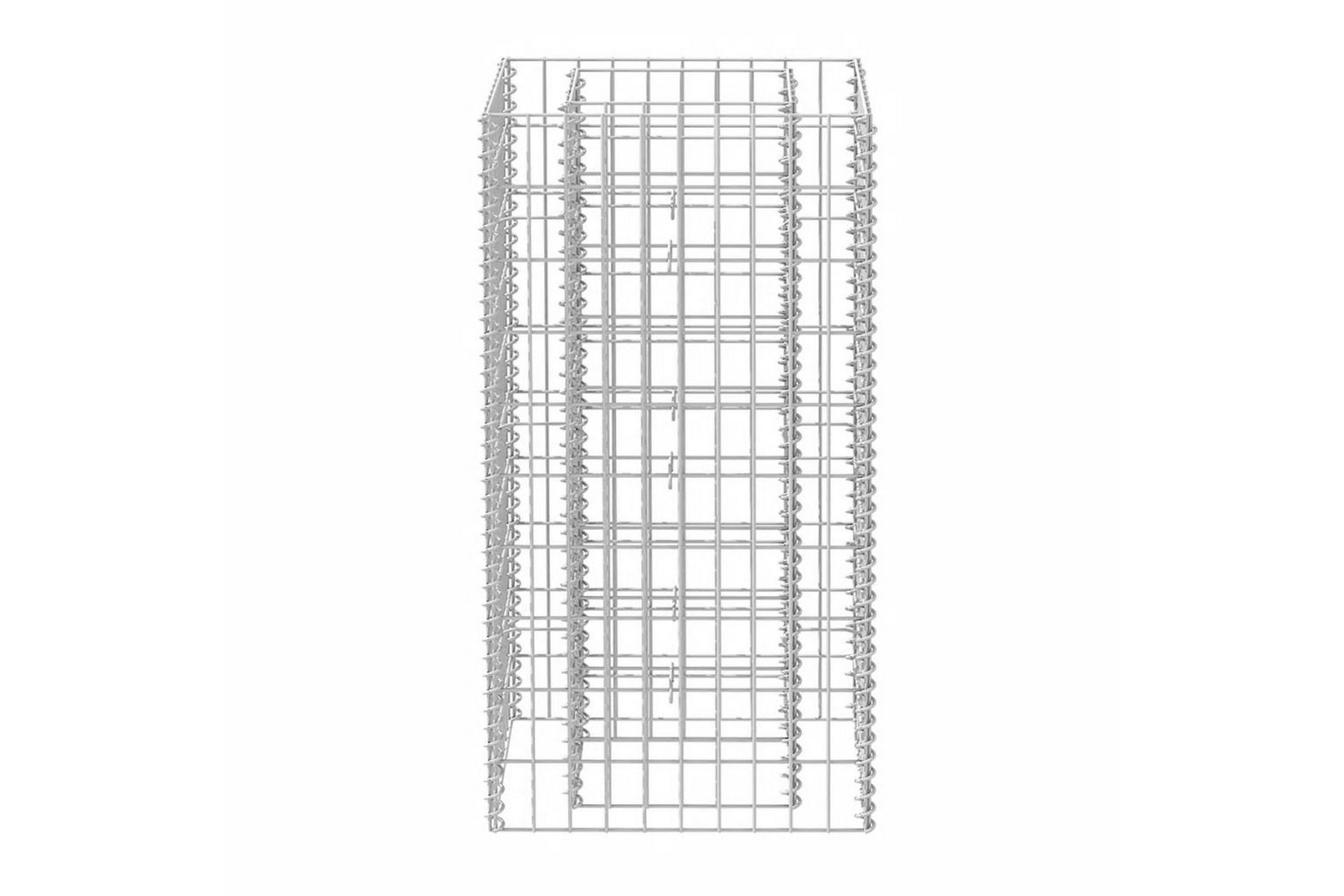 Gabion høybed stål 50x50x100 cm - Hus & oppussing - Innsynsbeskyttelse & innhegning - Mur