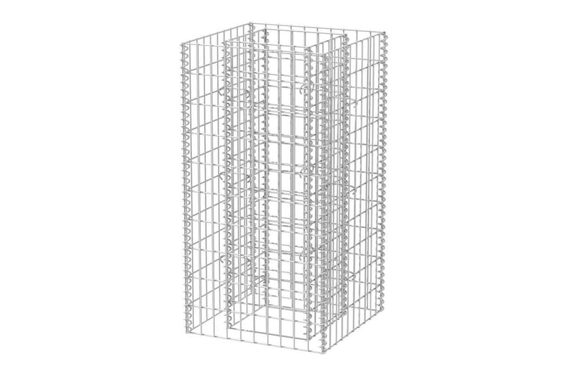 Gabion høybed stål 50x50x100 cm - Hus & oppussing - Innsynsbeskyttelse & innhegning - Mur