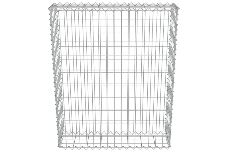 Gabion med deksler galvanisert stål 80x20x100 cm - Hus & oppussing - Innsynsbeskyttelse & innhegning - Mur