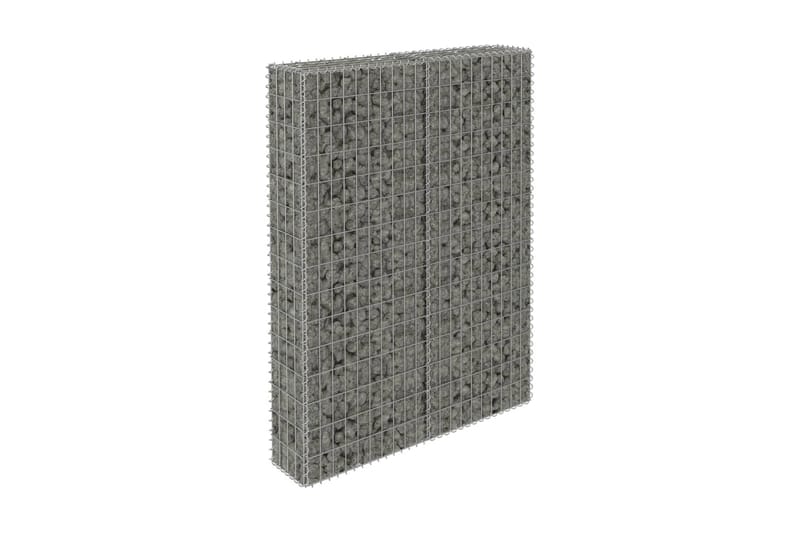 Gabion med topp- og bunndekke galvanisert stål 100x20x150 cm - Gabion