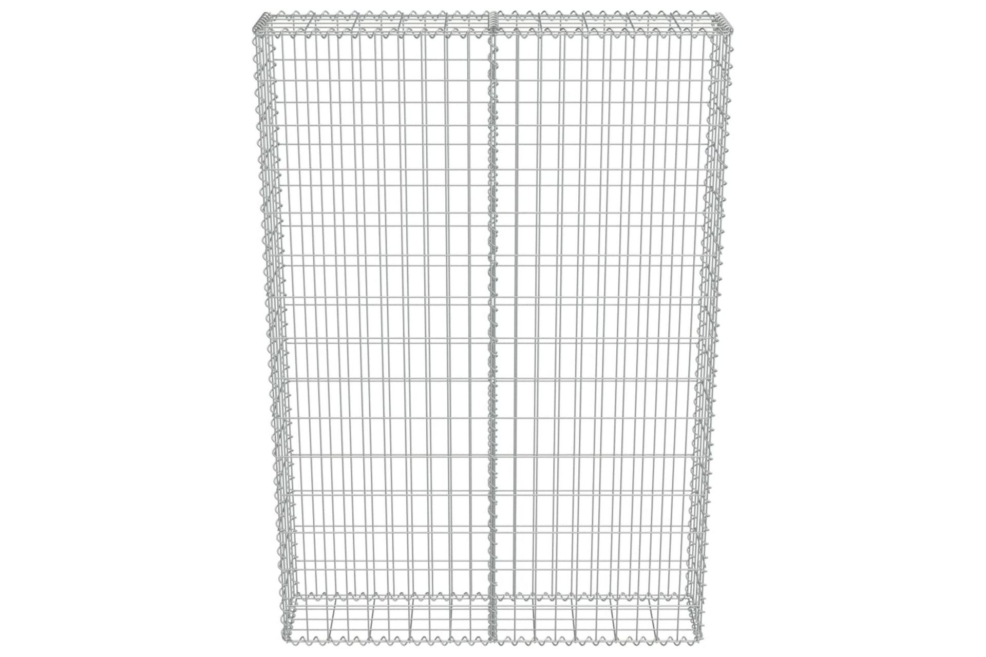 Gabion med topp- og bunndekke galvanisert stål 100x20x150 cm - Hus & oppussing - Innsynsbeskyttelse & innhegning - Mur