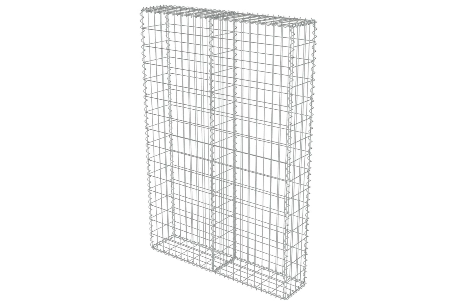 Gabion med topp- og bunndekke galvanisert stål 100x20x150 cm - Hus & oppussing - Innsynsbeskyttelse & innhegning - Mur