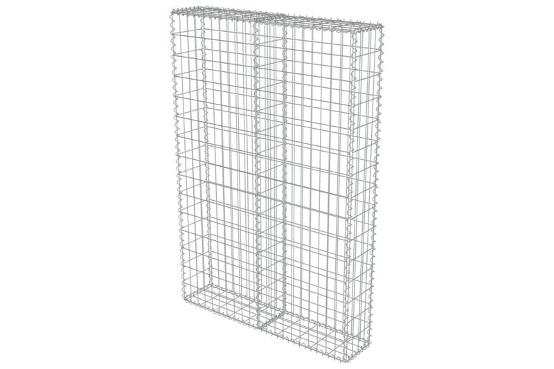 Gabion med topp- og bunndekke galvanisert stål 100x20x150 cm - Hus & oppussing - Innsynsbeskyttelse & innhegning - Mur