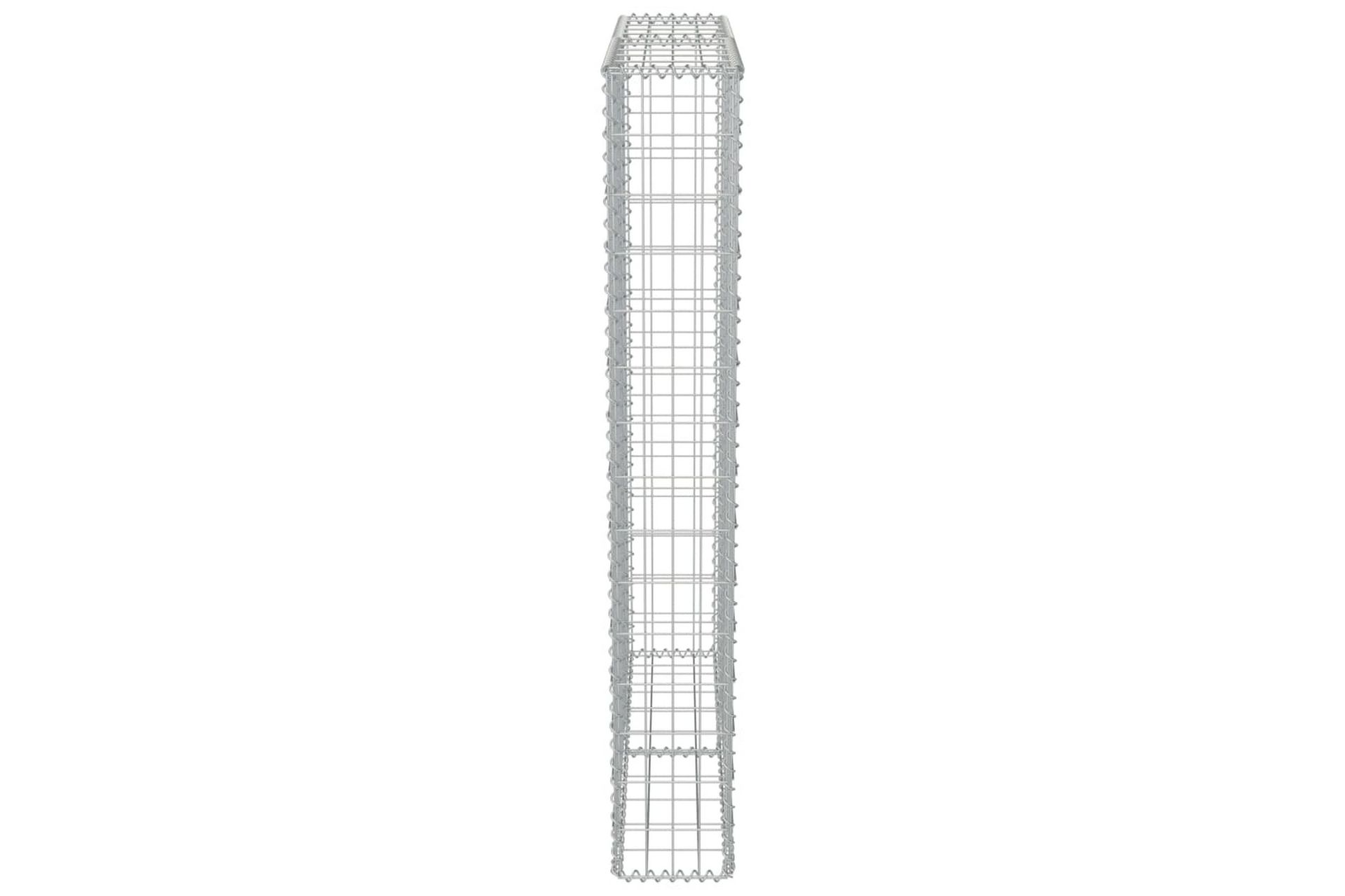 Gabion med topp- og bunndekke galvanisert stål 100x20x150 cm - Hus & oppussing - Innsynsbeskyttelse & innhegning - Mur